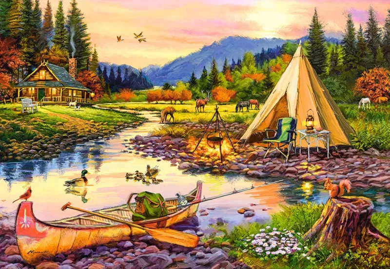 Puzzle Gold Creek - 1000 pièces de Castorland – boîte