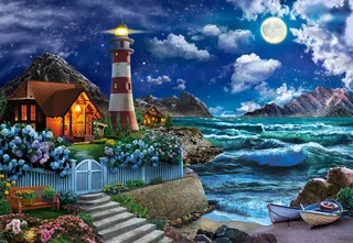 Puzzle La Nuit des Marins - 1000 pièces van Castorland – doos 1 van 2