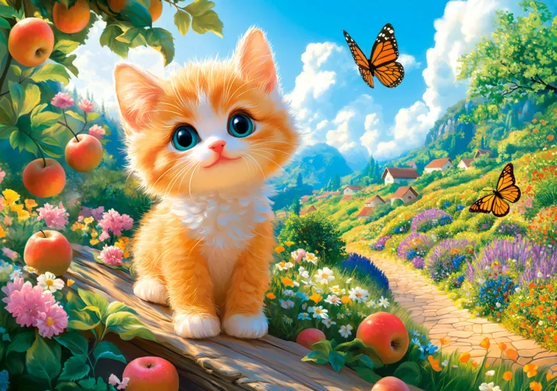 Puzzle La Promenade du Chaton - 500 à 999 pièces de Castorland – boîte