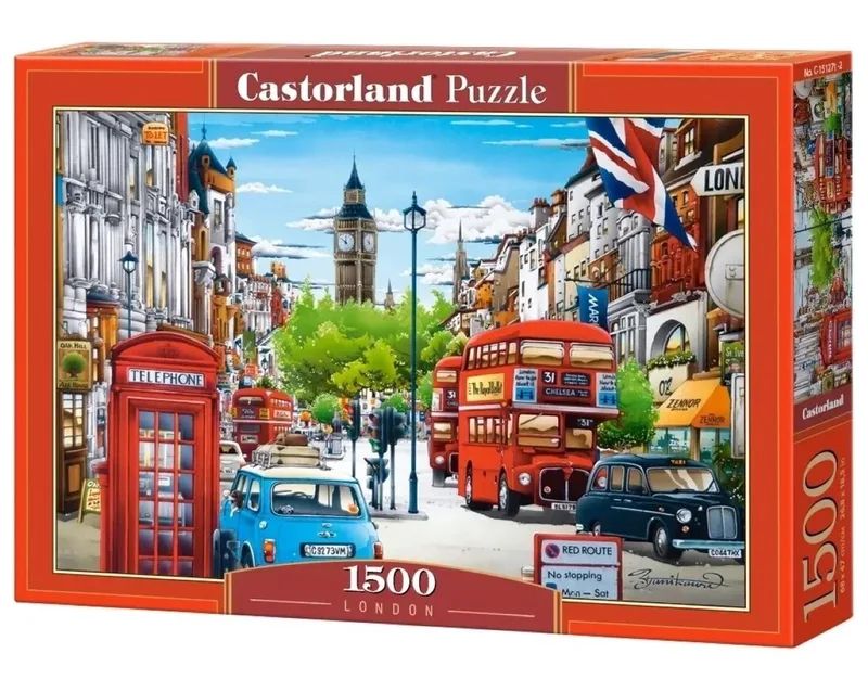 Puzzle Landschaften Puzzle 1500 Teile, "London", 1500 Puzzleteile från Castorland – kartong 2 av 2