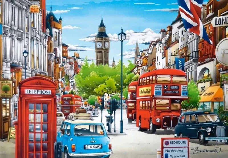 Puzzle Landschaften Puzzle 1500 Teile, "London", 1500 Puzzleteile from Castorland – box