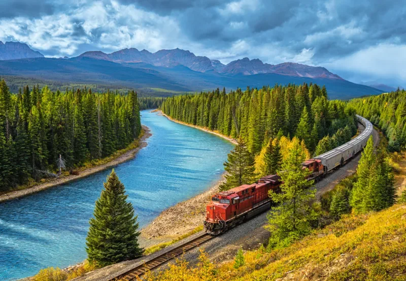 Puzzle Le Chemin de Fer Canadien du Pacifique - 1000 pièces van Castorland – doos