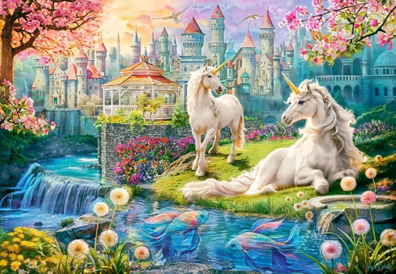 Puzzle Le Règne de la Licorne - 1500 pièces de Castorland – boîte