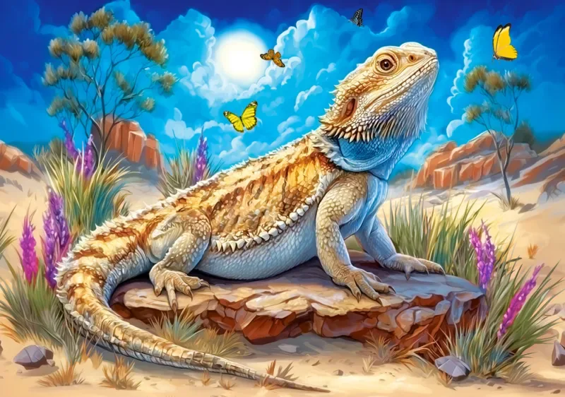 Puzzle Le Roi Lézard - 500 à 999 pièces de Castorland – boîte