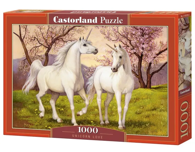 Puzzle Licornes Amoureuses - 1000 pièces van Castorland – doos 2 van 2
