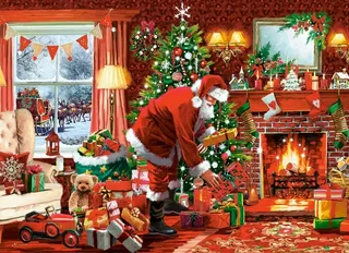 Puzzle Livraison Spéciale du Père Noël - 200 à 499 pièces van Castorland – doos 1 van 2