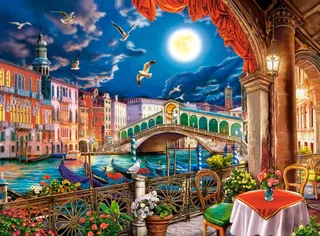 Puzzle Nuit Romantique à Venise - 2000 pièces from Castorland – box 1 of 2