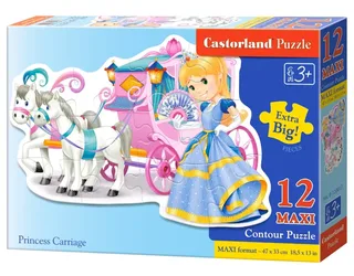 Puzzle Pièces XXL - Carrosse de Princesse - 10 à 25 pièces from Castorland – box 2 of 2