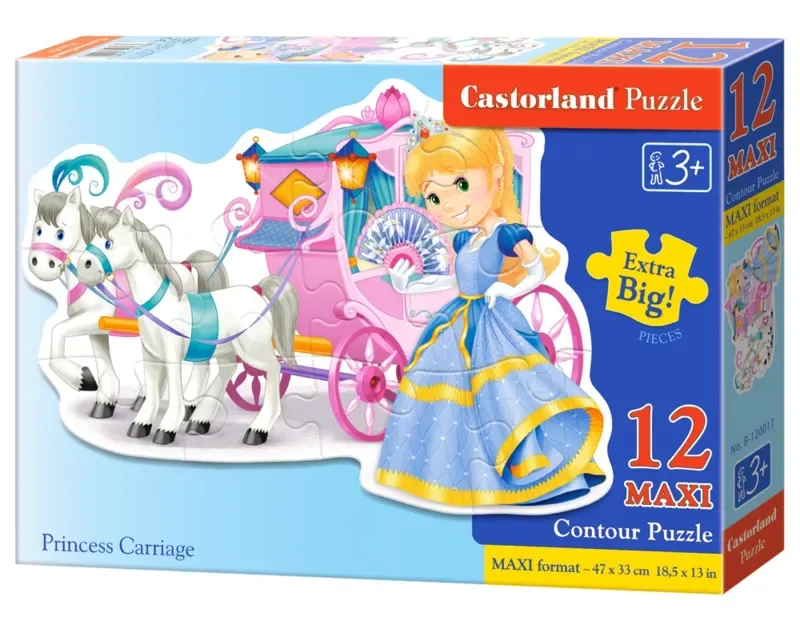 Puzzle Pièces XXL - Carrosse de Princesse - 10 à 25 pièces from Castorland – box 2 of 2