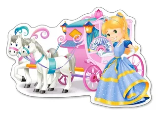 Puzzle Pièces XXL - Carrosse de Princesse - 10 à 25 pièces from Castorland – box 1 of 2