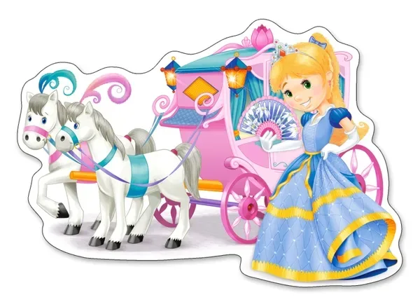 Puzzle Pièces XXL - Carrosse de Princesse - 10 à 25 pièces