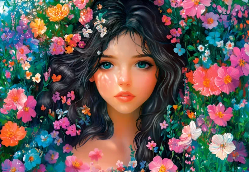 Puzzle Summer Girl - 1000 pièces van Castorland – doos