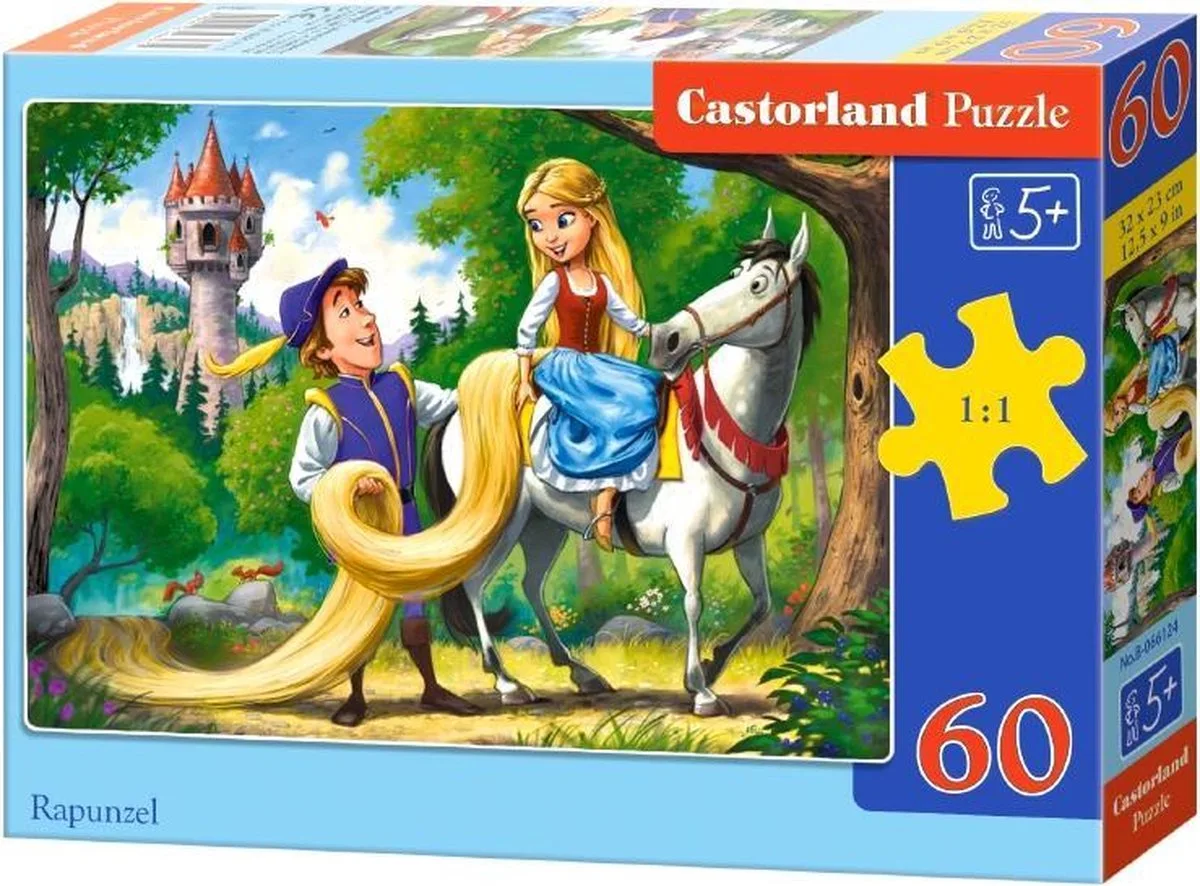 Rapunzel - 60 stukjes från Castorland, utgåva Flerfärgad – kartong