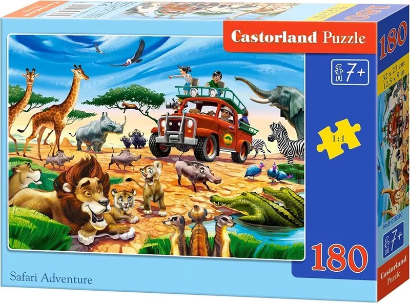 Safari Adventure - 180 stukjes from Castorland, Multicolour edition – box