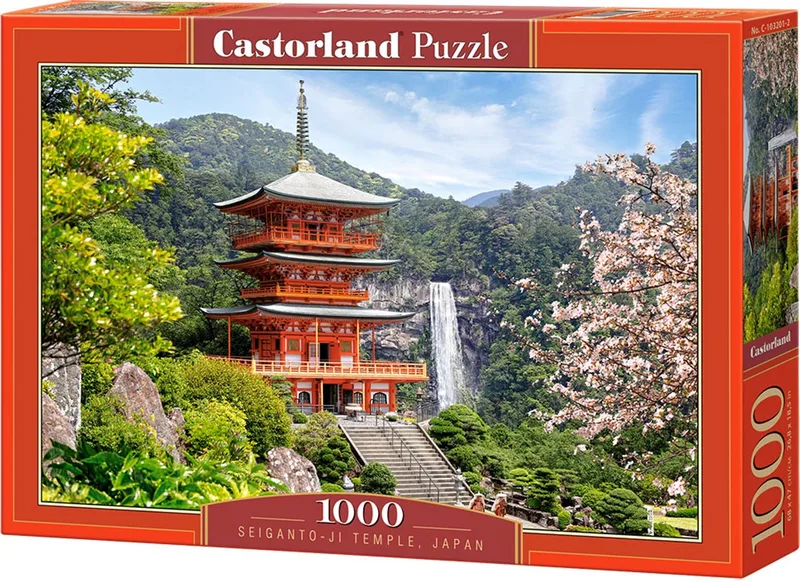 Seiganto-Ji Temple, Japan – Puzzel – 1.000 stukjes – Satijnen afwerking – Perfecte pasvorm – Europese kwaliteit de Castorland, édition Seiganto-Ji Temple, Japan – boîte 1 sur 2