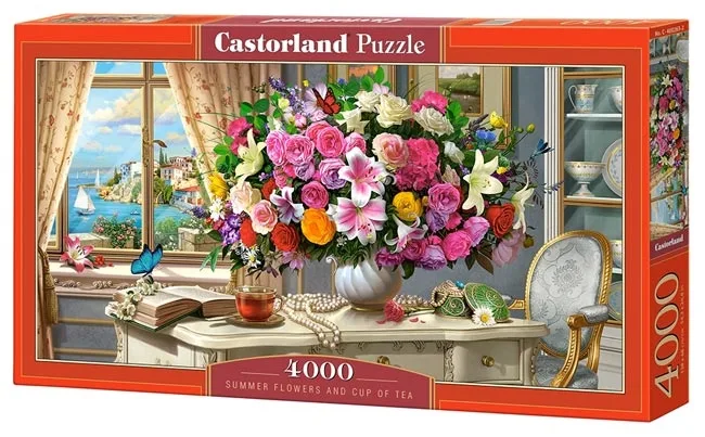 Summer Flowers and Cup of Tea (4000) from Castorland – box