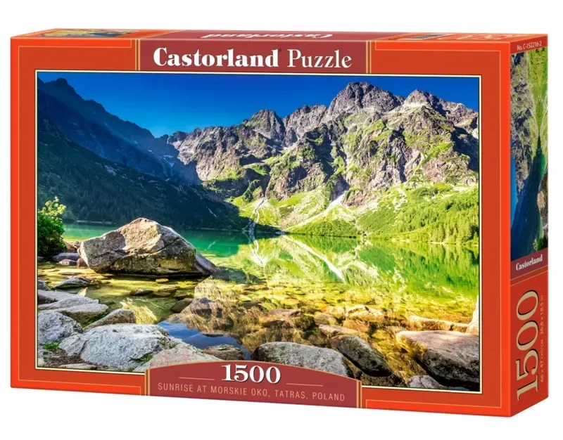 Sunrise at Morskie Oko, Poland – Puzzel – 1500 stukjes – Satijnen afwerking – Perfecte pasvorm – Europese kwaliteit de Castorland, édition Sunrise at Morskie Oko, Poland – boîte 2 sur 2