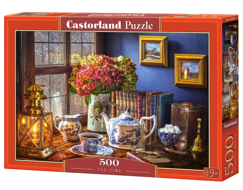 Tea Time – Puzzel – 500 stukjes – Satijnen afwerking – Perfecte pasvorm – Europese kwaliteit fra Castorland, Tea Time Table-udgave – æske 2 af 2