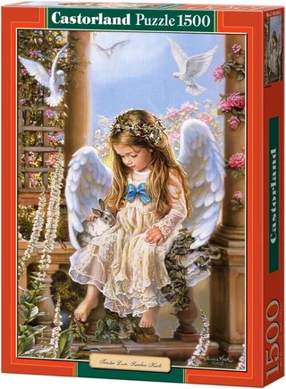 Tender Love, Sandra Kuck – Puzzel – 1.500 stukjes – Satijnen afwerking – Perfecte pasvorm – Europese kwaliteit de Castorland, édition Tender Love, Sandra Kuck – boîte 1 sur 2