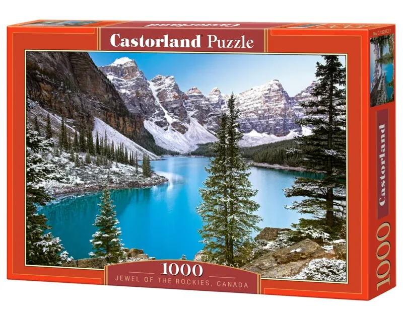 The Jewel of the Rockies, Canada – Puzzel – 1.000 stukjes – Satijnen afwerking – Perfecte pasvorm – Europese kwaliteit fra Castorland, The Jewel of the Rockies, Canada-udgave – æske 2 af 2