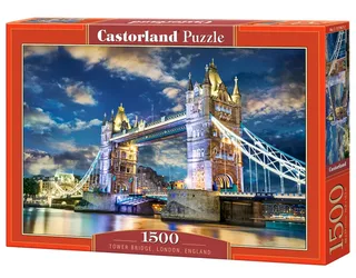 Tower Bridge, London, England – Puzzel – 1.500 stukjes – Satijnen afwerking – Perfecte pasvorm – Europese kwaliteit de Castorland, édition Tower Bridge, London, England – boîte 2 sur 2