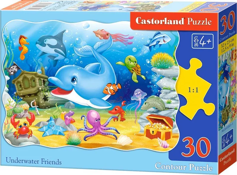 Underwater friends - 30 stukjes de Castorland, édition Multicolore – boîte