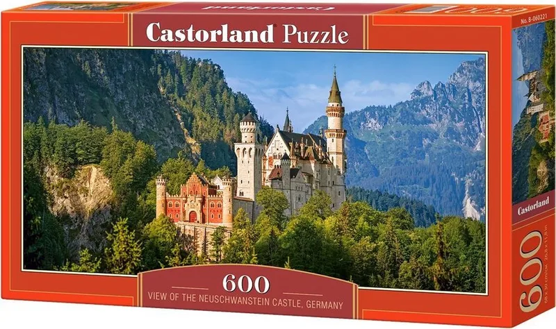 View of the Neuschwanstein Castle Germany - 600 stukjes de Castorland, édition Multicolore – boîte