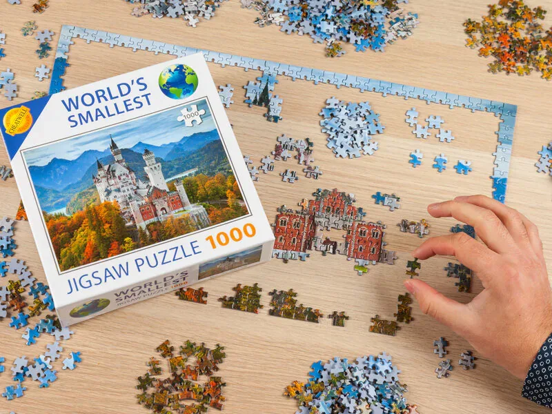 Das Kleinste 1000-Teile-Puzzle Der Welt van Cheatwell Games – doos