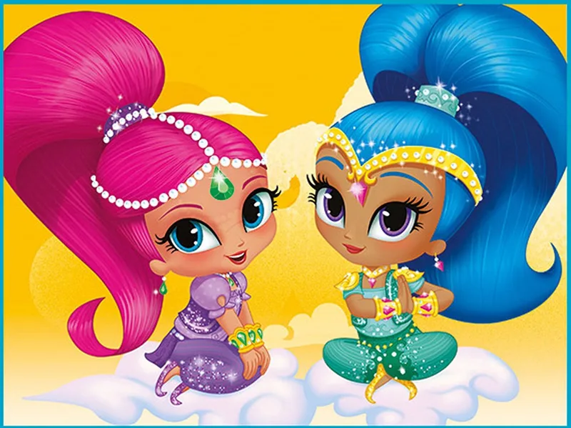 Blokpuzzel Shimmer & Shine, 12st. 41187 puzzel vanaf 3 jaar van Clementoni, editie Meerkleurig – doos
