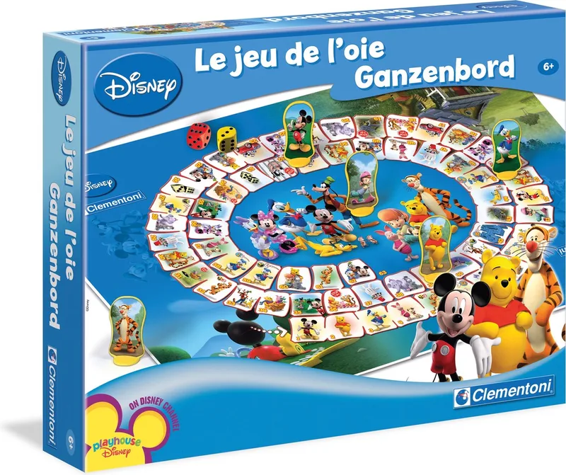 Bordspel - Ganzenbord Disney - Gezelschapsspel voor Familie - Kinderen vanaf 6 Jaar van Clementoni – doos