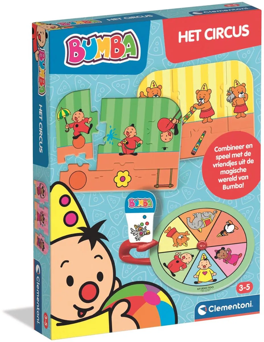 Bumba - Educatief Puzzel Spel - Het Circus - Vanaf 3 Jaar von Clementoni, Ausgabe Mehrfarbig – Schachtel