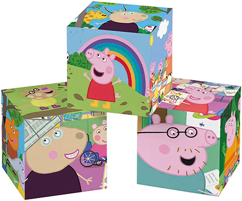 Clementoni - 12 Blokken Puzzel - 6 afbeeldingen - Vanaf 3 jaar from Clementoni, Peppa Pig edition – box 2 of 5