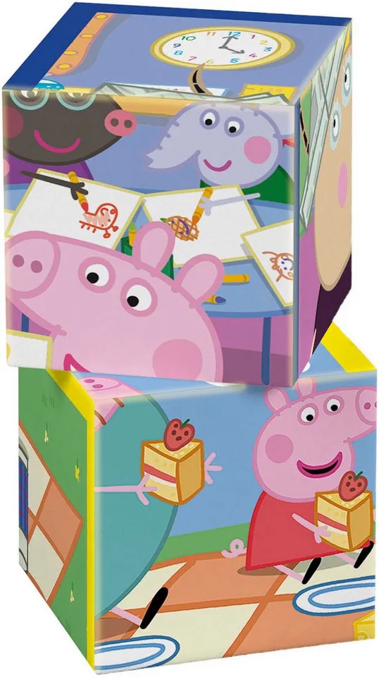 Clementoni - 12 Blokken Puzzel - 6 afbeeldingen - Vanaf 3 jaar from Clementoni, Peppa Pig edition – box 5 of 5