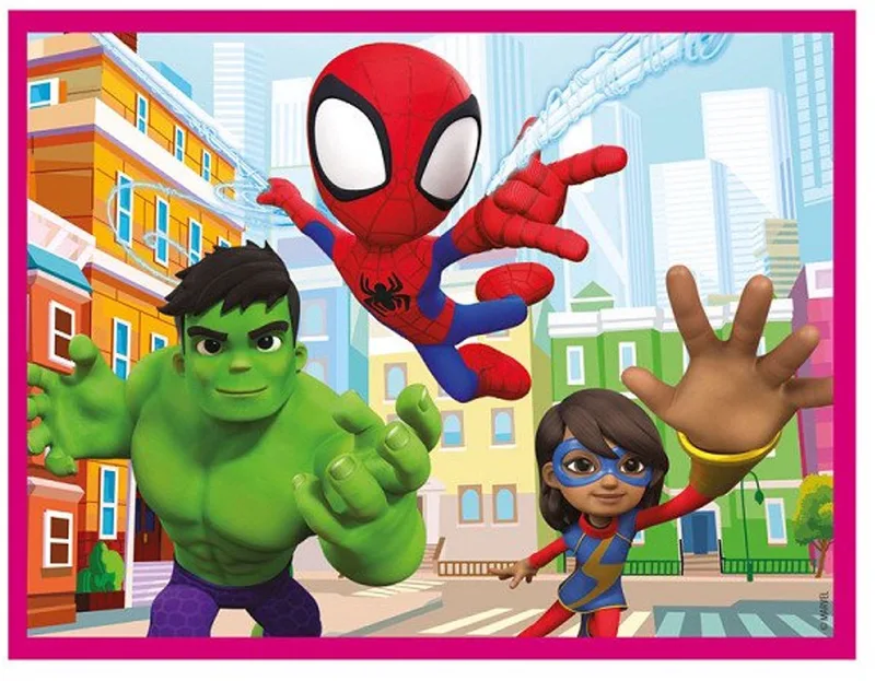 Clementoni - 12 Blokken Puzzel - and his Amazing Friends - 6 afbeeldingen - Vanaf 3 jaar från Clementoni, utgåva Spidey – kartong