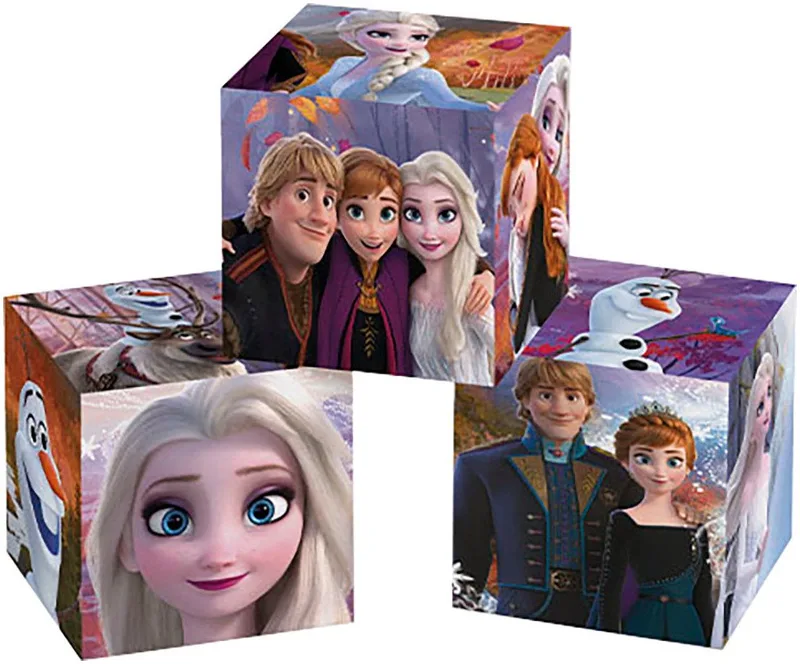 Clementoni - 12 Blokken Puzzel - Disney - 6 afbeeldingen - Vanaf 3 jaar fra Clementoni, Frozen-udgave – æske 2 af 5