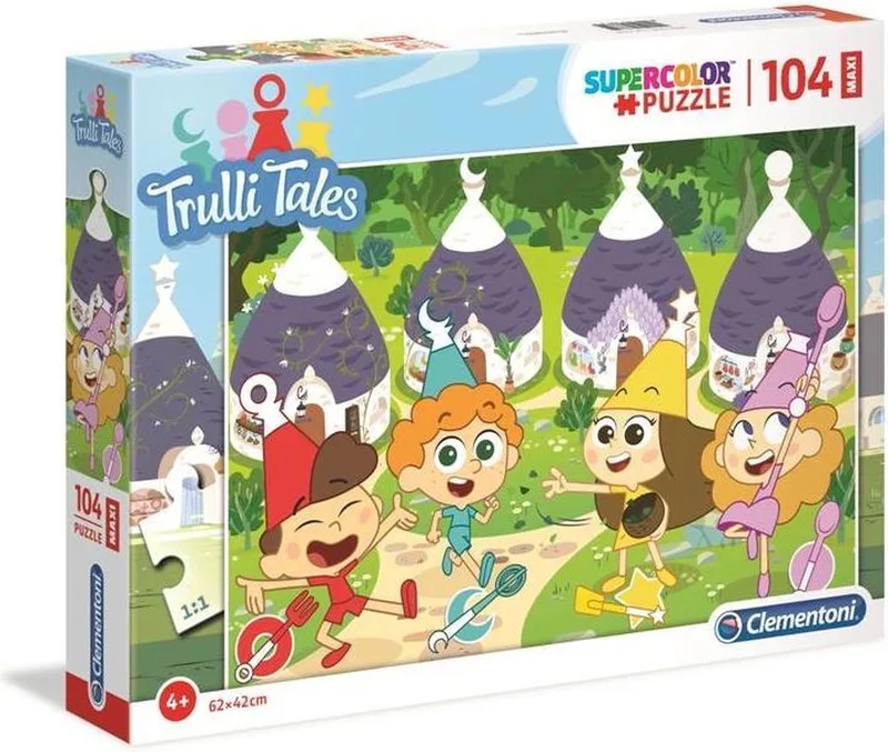 Clementoni 23731 MAXI puzzel | Supercolor |Trulli Tales | 4+ van Clementoni – doos