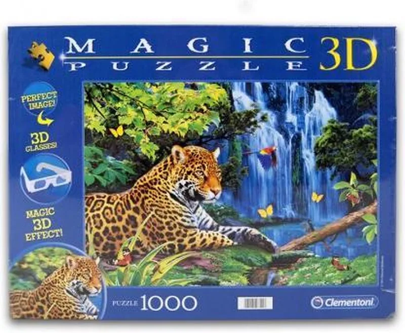 Clementoni 3D Magic Puzzel - Jaguar Jungle - 1000 Stukjes from Clementoni, Multicolour edition – box