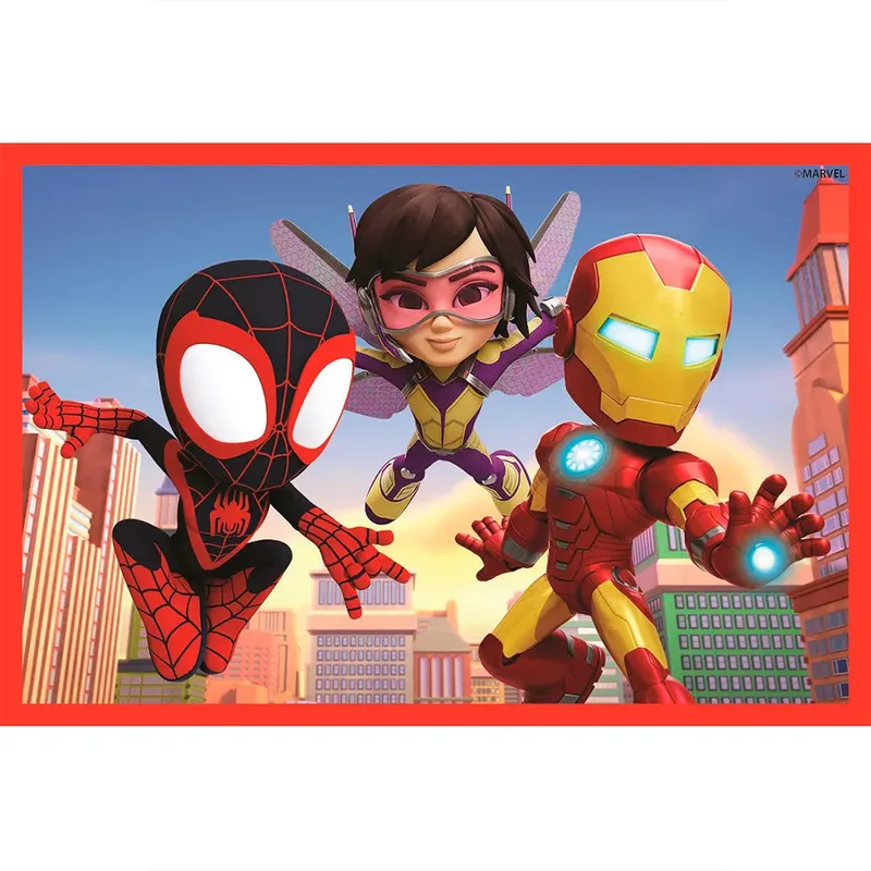 Clementoni - 6 Blokken Puzzel - and his Amazing Friends - 6 afbeeldingen - Vanaf 2 jaar from Clementoni, Spidey edition – box 4 of 5
