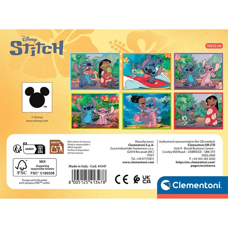 Cubi - Stitch 12 pieces Blok from Clementoni – box 4 of 4