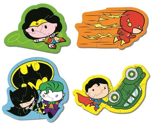 DC Comics Justice - Kinderpuzzelsset - 3, 6, 9, 12 Stukjes - Vanaf 2 jaar from Clementoni, Multicolour edition – box 1 of 2
