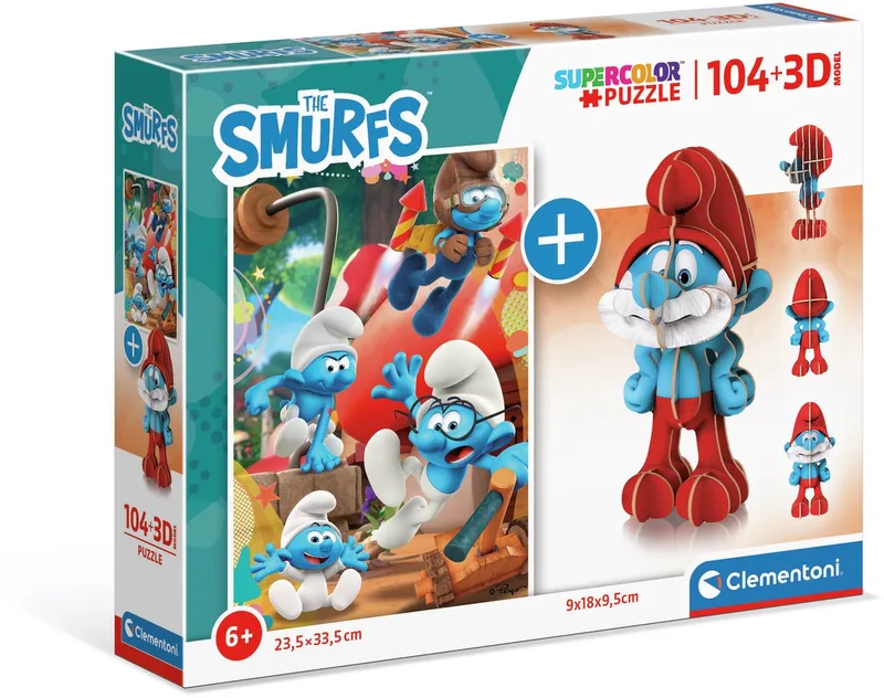De smurfen from Clementoni, Multicolour edition – box