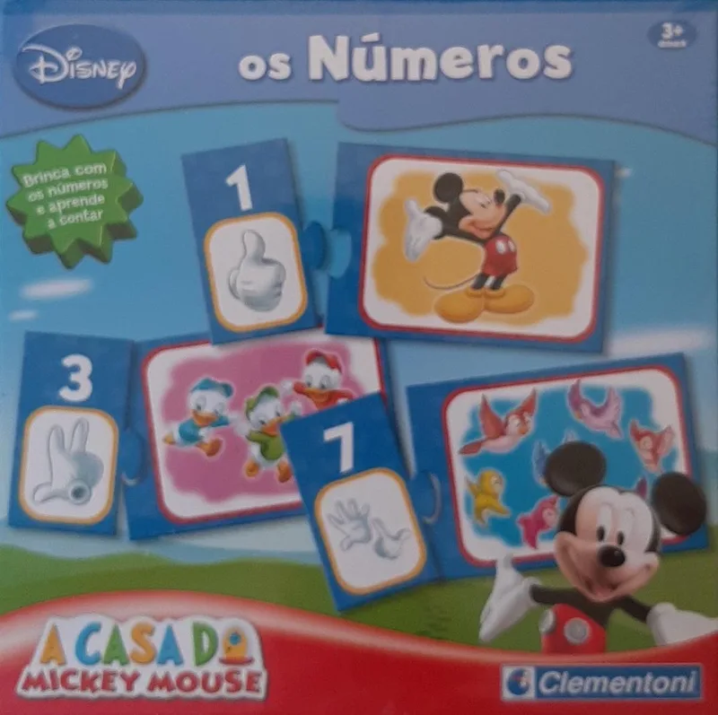 Disney A Casa Do Mickey Mouse os Numeros 3+ Jaar van Clementoni, editie Blauw – doos