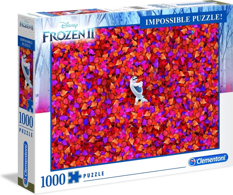 Disney Frozen 2 – Impossible Puzzel – Legpuzzel 1000 Stukjes – Volwassenen van Clementoni, editie Multi kleur – doos