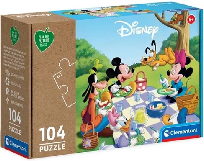 Disney - Mickey Classic - legpuzzel - 104 stukjes from Clementoni, Multicolour edition – box