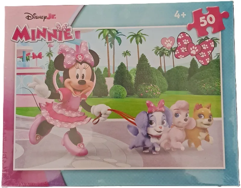 Disney Minnie Mouse Puzzel 50 stukjes vanaf 4 jaar van Clementoni, editie Roze – doos