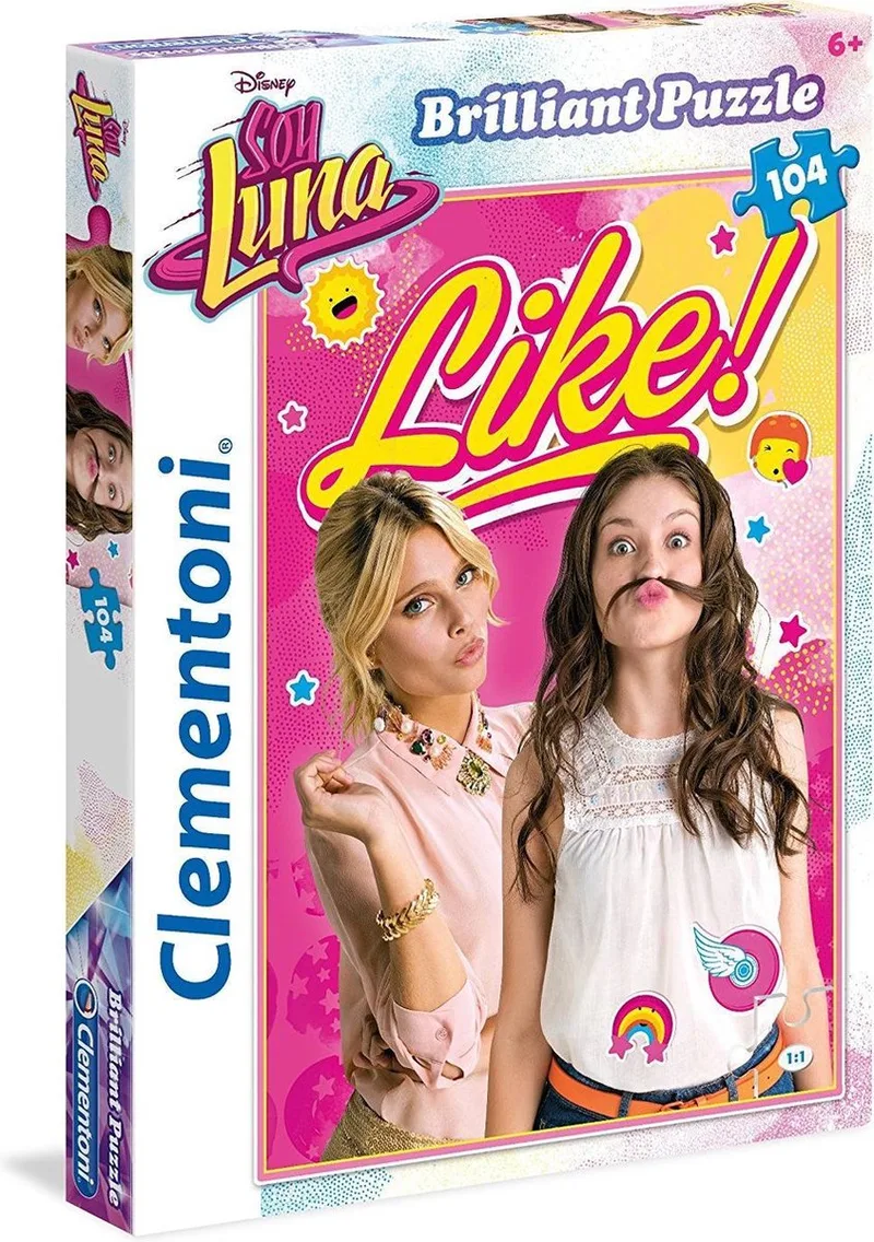 Disney Soy Luna Brilliant puzzel 104 stukjes van Clementoni, editie Meerkleurig – doos