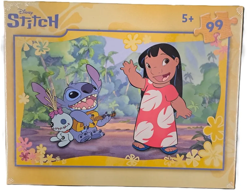 Disney Stitch Puzzel Gitaar 99 stukjes 5+ van Clementoni, editie Meerkleurig – doos