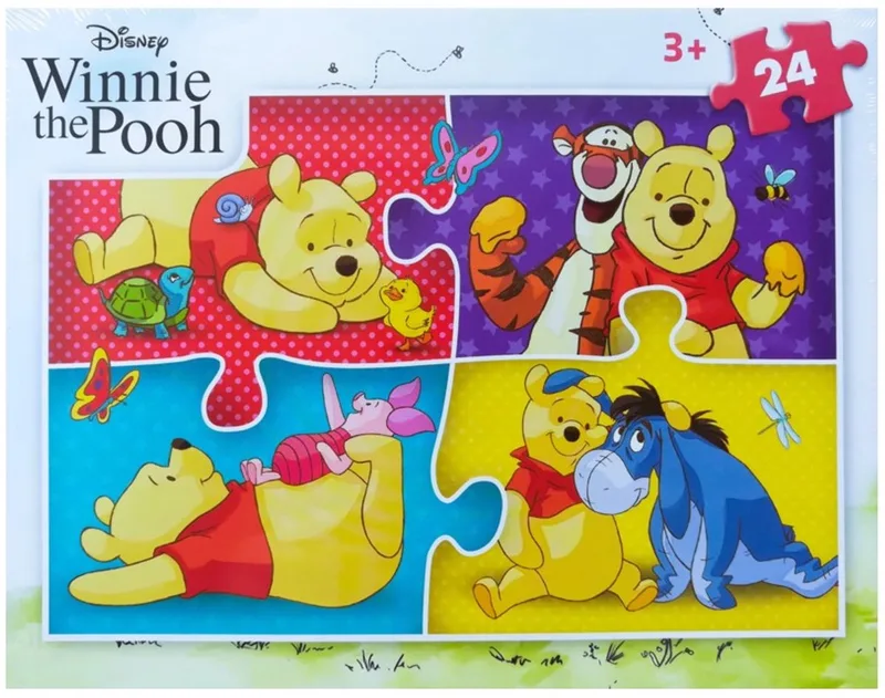 Disney Winnie de Pooh Puzzel 24 stukjes 3+ van Clementoni, editie Meerkleurig – doos