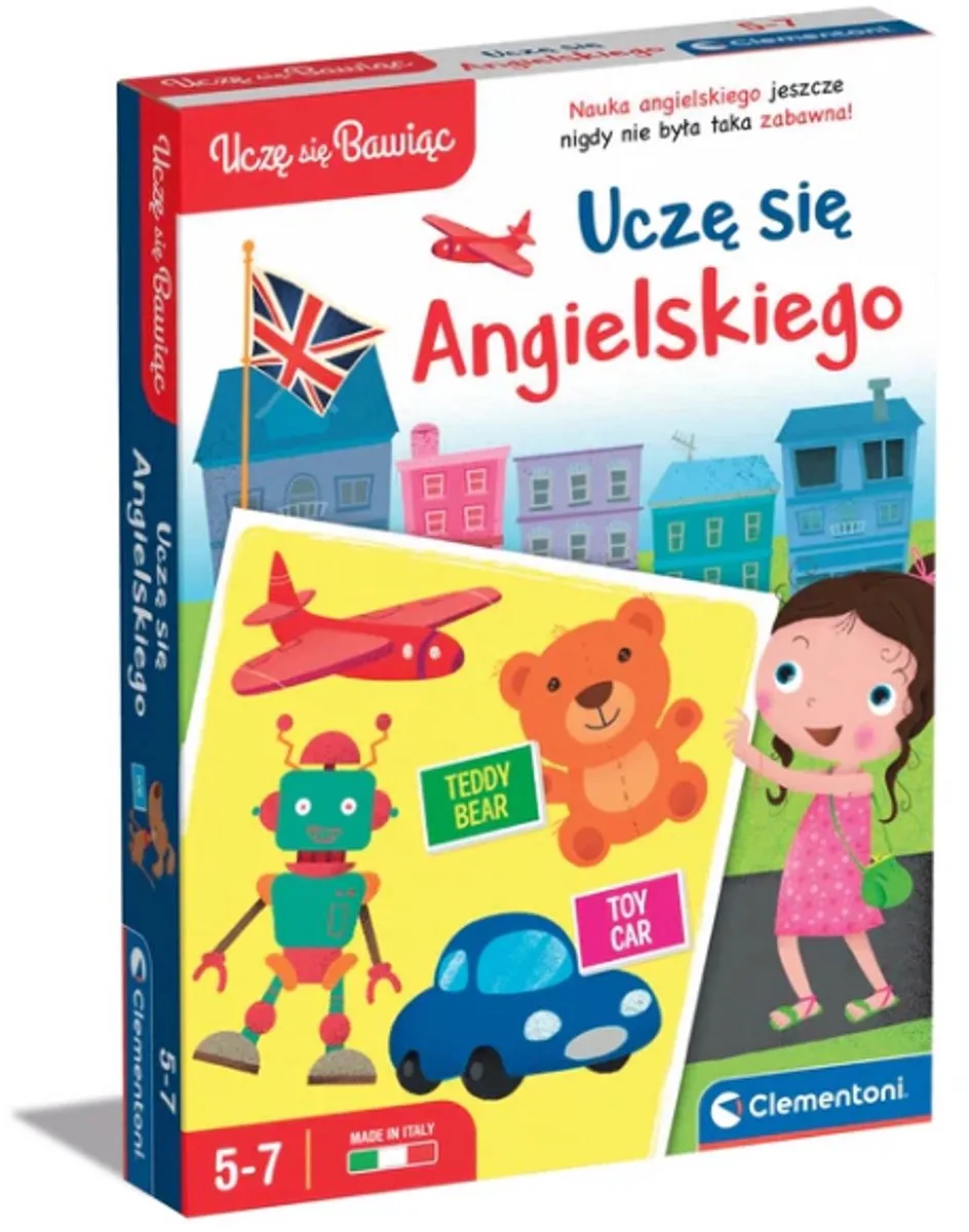 Educatief spel Ik leer Engels Speel en leer de Poolse taal Clementoni 50769 - UNI van Clementoni, editie Meerkleurig – doos