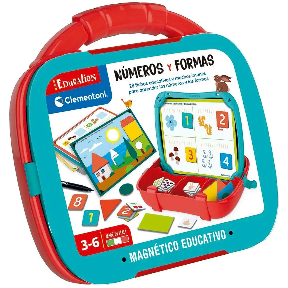 Educatieve Magnetische Koffer Nummers En Vormen från Clementoni – kartong